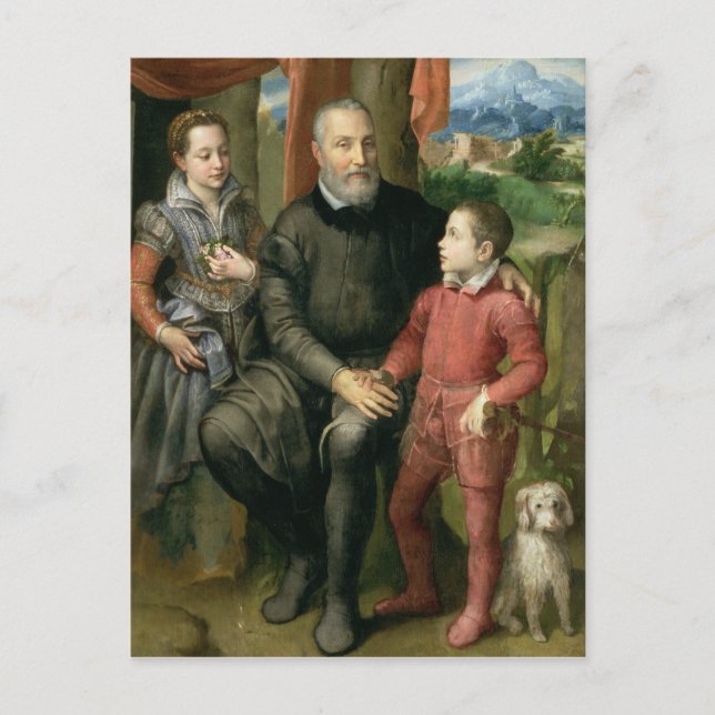 Portrait of the artist's family, Minerva Postcard (Front)