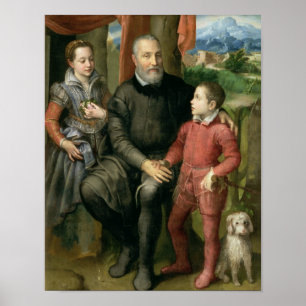 Portrait of the artist's family, Minerva Poster