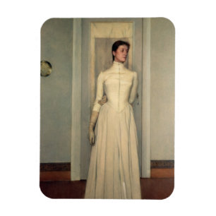 Portrait of the artist's sister, Marguerite Khnopf Magnet