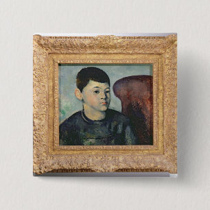 Portrait of the artist's son, 1881-82 15 cm square badge