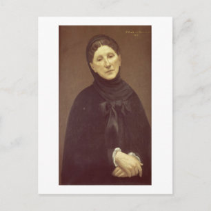 Portrait of the artist's wife, Madame de Chavannes Postcard