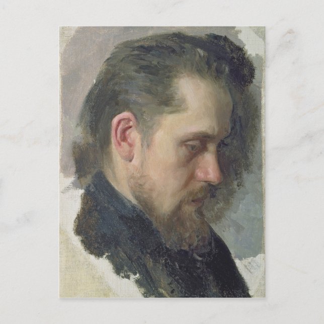 Portrait of the author Nikolay Pomyalovsky, 1860 Postcard (Front)
