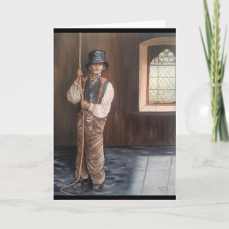 'Portrait of The Bell Ringer at the Welsh Chapel' Card