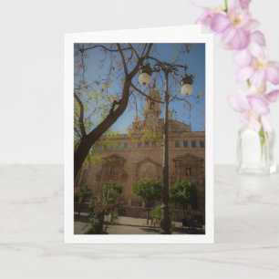 Portrait of the Church of the Santos Juanes, Spain Card