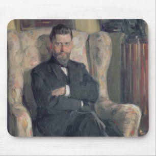 Portrait of the collector Alexei A. Bakhrush Mouse Mat