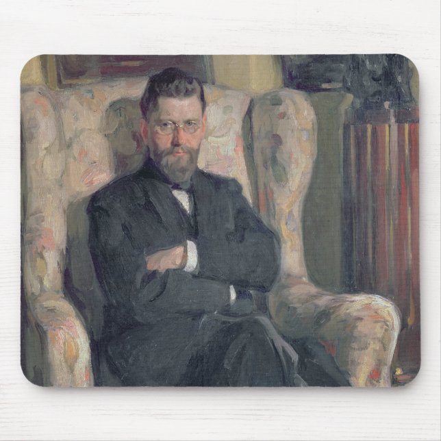 Portrait of the collector Alexei A. Bakhrush Mouse Mat (Front)