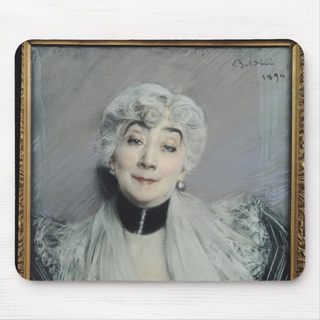 Portrait of the Countess de Martel de Janville Mouse Mat (Front)