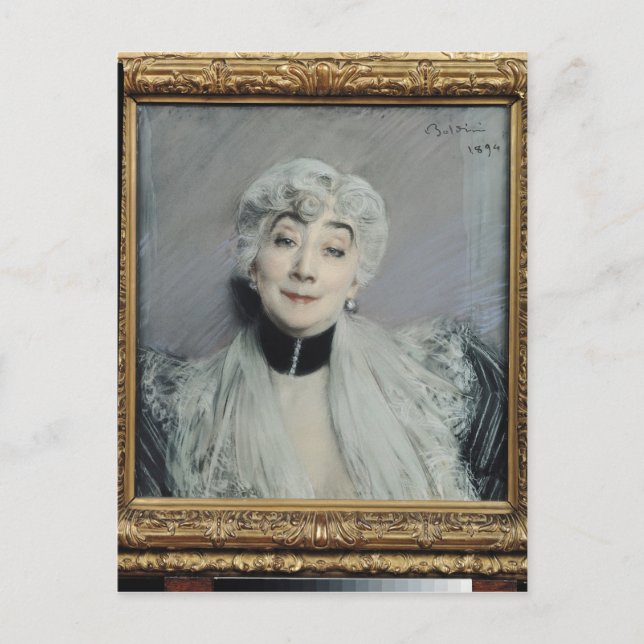 Portrait of the Countess de Martel de Janville Postcard (Front)