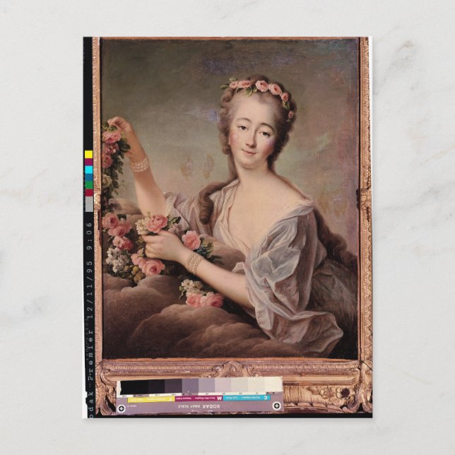 Portrait of the Countess du Barry  as Flora Postcard (Front)