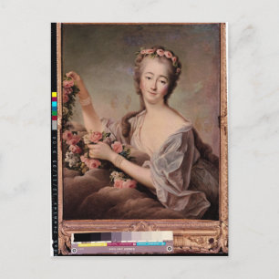 Portrait of the Countess du Barry  as Flora Postcard