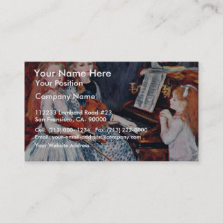 Portrait Of The Daughters Of Catulle-Mendes Business Card