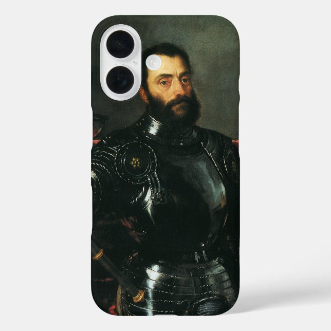 Portrait of the Duke of Urbino by Titian Case-Mate iPhone Case (Back)