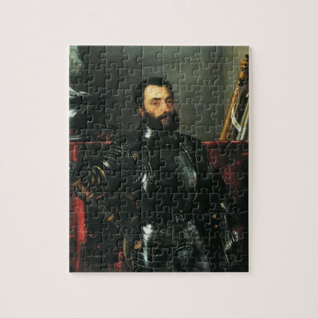 Portrait of the Duke of Urbino by Titian Jigsaw Puzzle (Vertical)