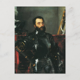 Portrait of the Duke of Urbino by Titian Postcard
