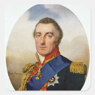 Portrait of the Duke of Wellington Square Sticker