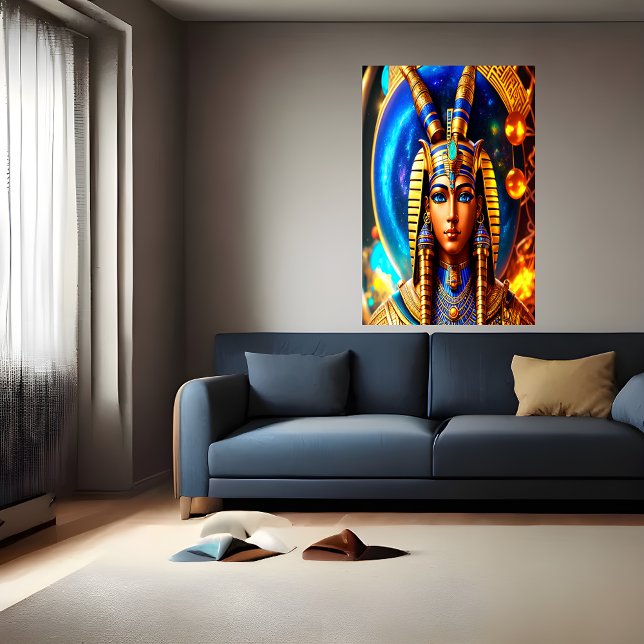 Portrait of the Egyptian God Osiris | AI Art Poster (Creator Uploaded)