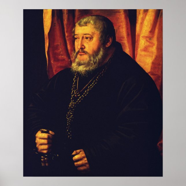 Portrait of the Elector Palatine Otto Henry Poster (Front)