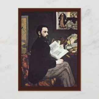 Portrait Of The Emile Zola By Manet Edouard Postcard