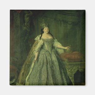 Portrait of the Empress Anna Ivanovna  1730 Magnet