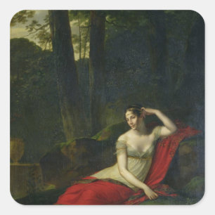Portrait of the Empress Josephine , 1805 Square Sticker