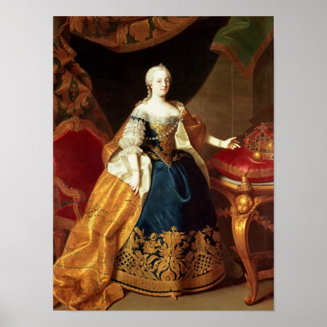 Portrait of the Empress Maria Theresa Poster (Front)