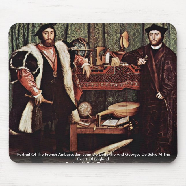 Portrait Of The French Ambassador Mouse Mat (Front)