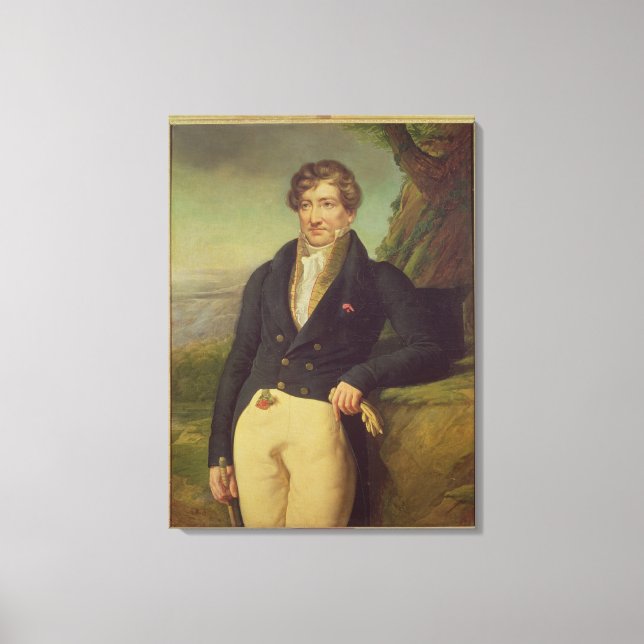 Portrait of the French Zoologist Canvas Print (Front)