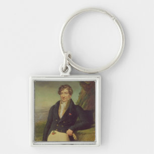 Portrait of the French Zoologist Key Ring