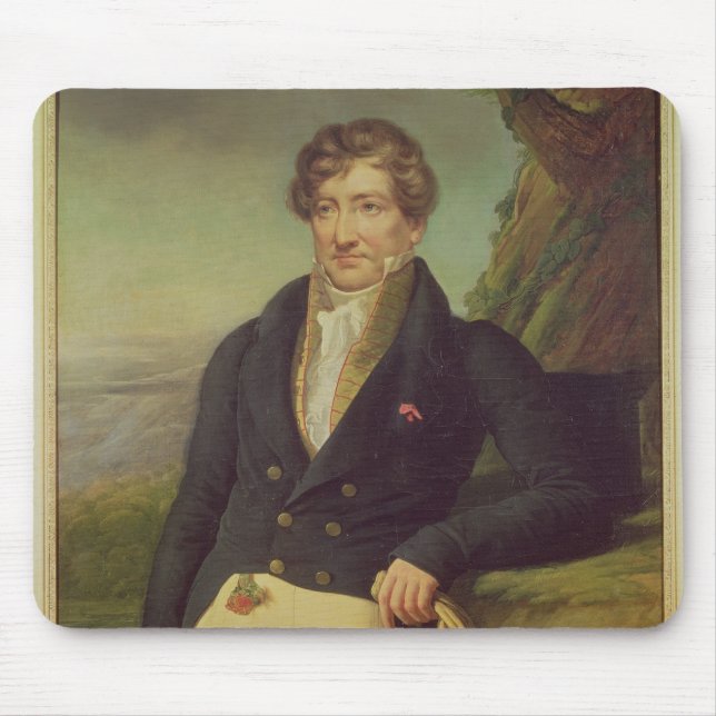 Portrait of the French Zoologist Mouse Mat (Front)