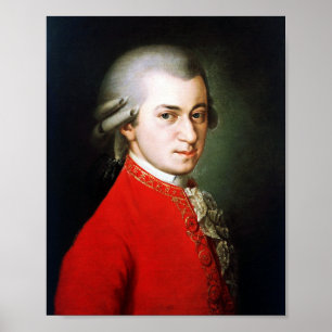 Portrait of the great composer Mozart  Poster
