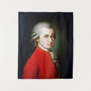 Portrait of the great composer Mozart Tapestry