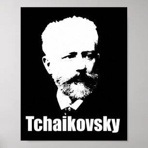 Portrait of the great Russian composer Tchaikovsky Poster