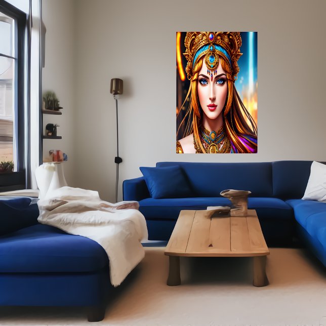 Portrait of the Greek Goddess Hera | AI Art Poster (Creator Uploaded)