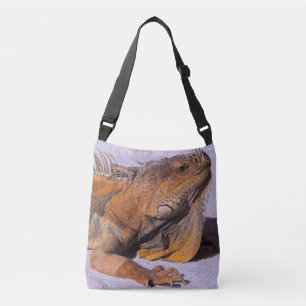 Portrait of the Iguana Crossbody Bag