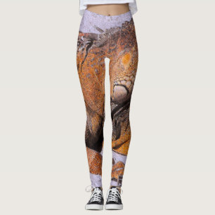 Portrait of the Iguana Leggings