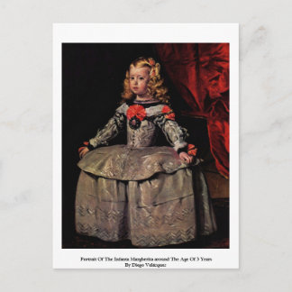 Portrait Of The Infanta Margherita Postcard