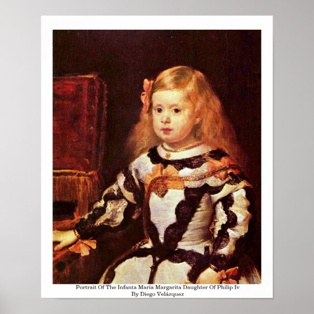 Portrait Of The Infanta Maria Margarita Poster (Front)