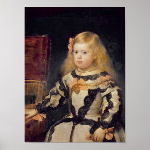 Portrait of the Infanta Maria Marguerita  1654 Poster