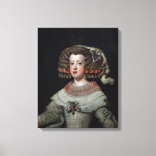 Portrait of the Infanta Maria Teresa (1638-83) fut Canvas Print