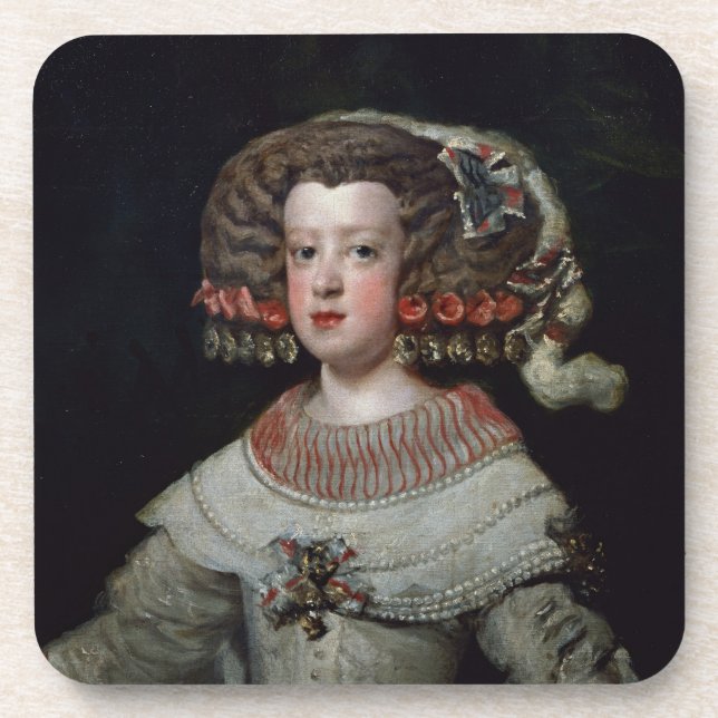 Portrait of the Infanta Maria Teresa (1638-83) fut Coaster (Front)