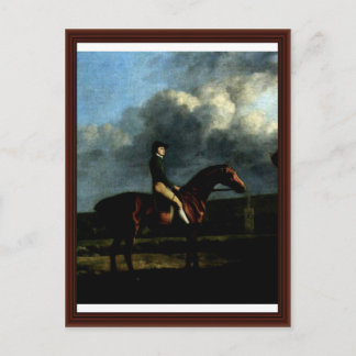 Portrait Of The Jockeys John Larkin Detail Postcard
