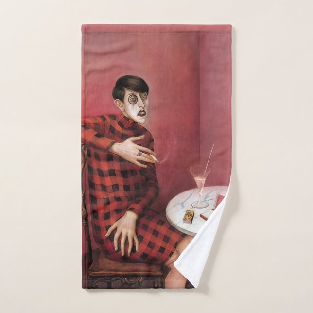 Portrait of the Journalist Sylvia Von Harden Otto Hand Towel (Hand Towel)