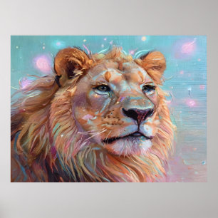Portrait of the lion poster