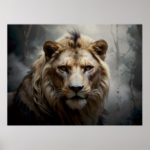 Portrait of the lion poster