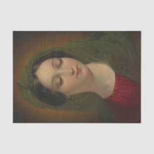 Portrait of the Madonna by Mihael Stroj  Tissue Paper