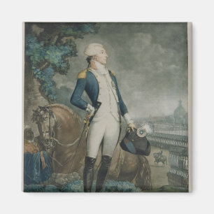 Portrait of the Marquis de La Fayette Magnet