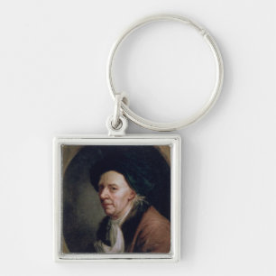 Portrait of the Mathematician Leonard Euler Key Ring