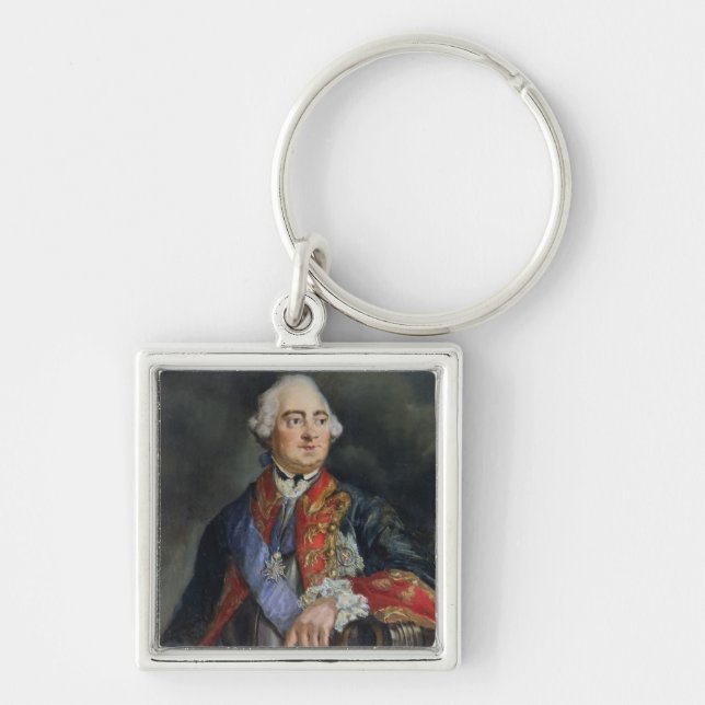 Portrait of the Mathematician Leonhard Euler Key Ring (Front)