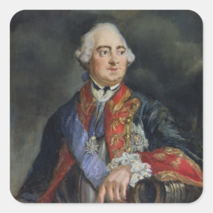 Portrait of the Mathematician Leonhard Euler Square Sticker