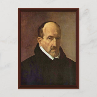 Portrait Of The Poet Luis De Gã ³ Ngora Y Argote Postcard